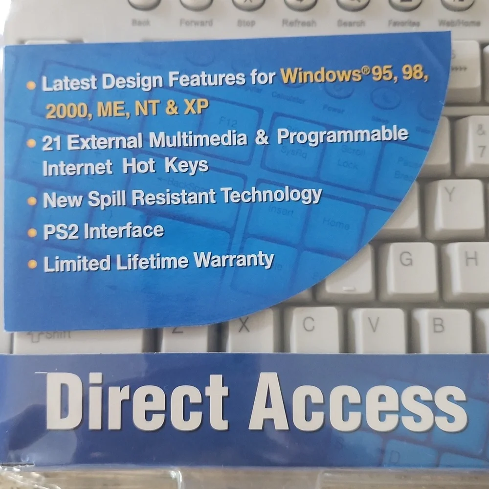 iConcepts Direct Access Internet Multimedia Keyboard by Sakar-NEW